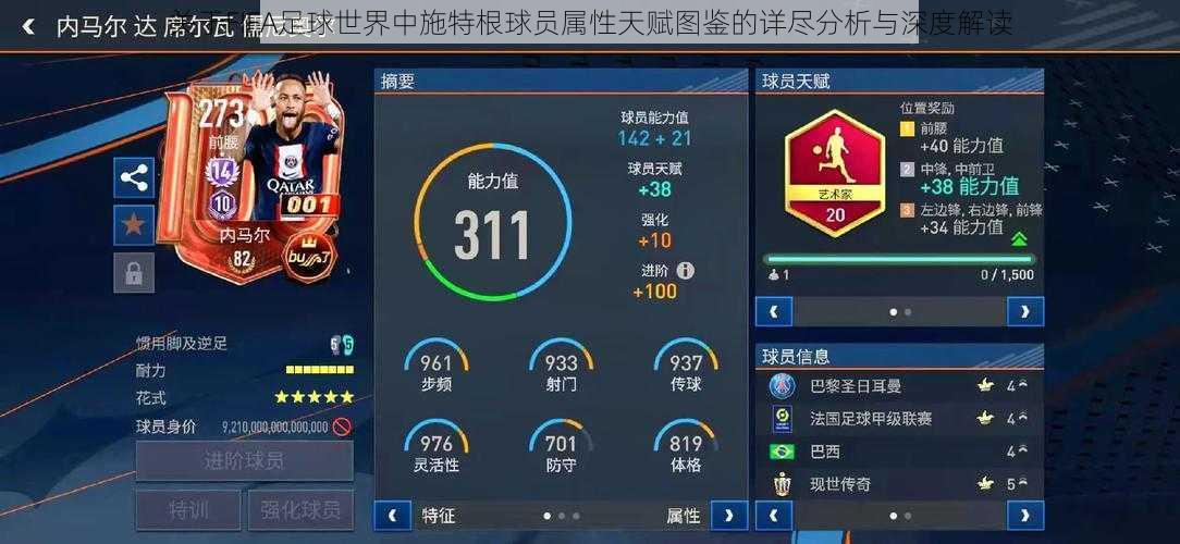 关于FIFA足球世界中施特根球员属性天赋图鉴的详尽分析与深度解读
