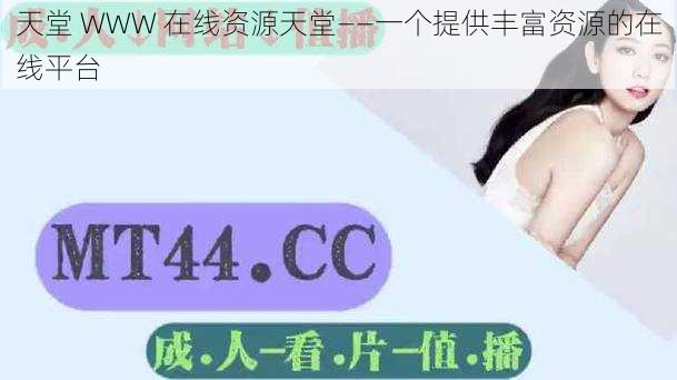 天堂 WWW 在线资源天堂——一个提供丰富资源的在线平台