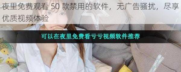 夜里免费观看 50 款禁用的软件,无广告骚扰,尽享优质视频体验