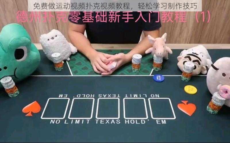 免费做运动视频扑克视频教程,轻松学习制作技巧