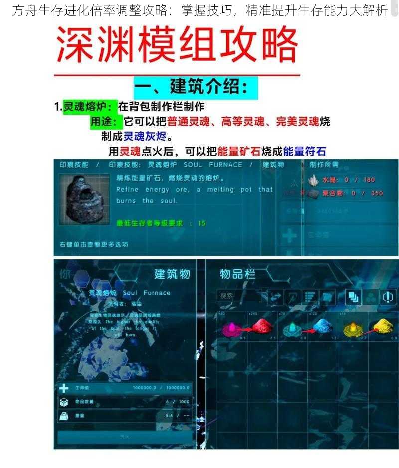 方舟生存进化倍率调整攻略:掌握技巧,精准提升生存能力大解析