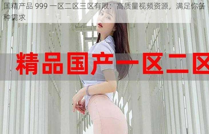 国精产品 999 一区二区三区有限：高质量视频资源，满足你各种需求