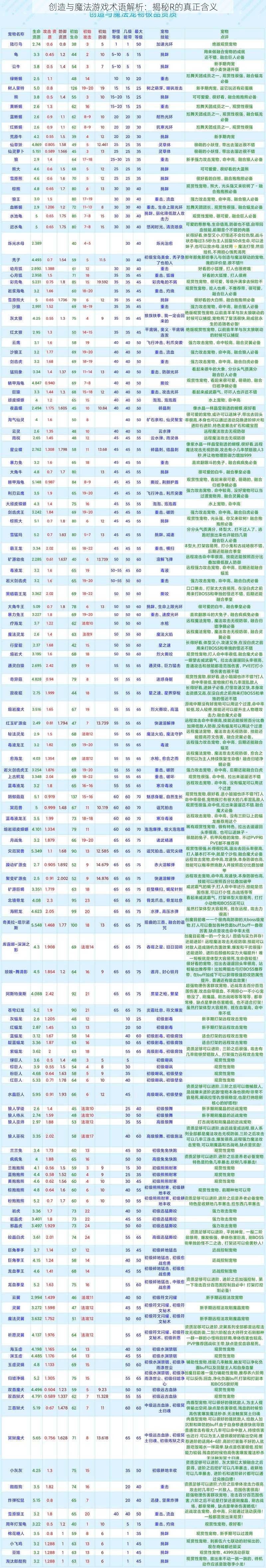 创造与魔法游戏术语解析:揭秘R的真正含义