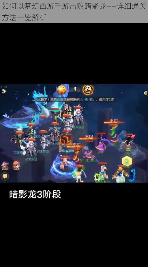 如何以梦幻西游手游击败暗影龙——详细通关方法一览解析