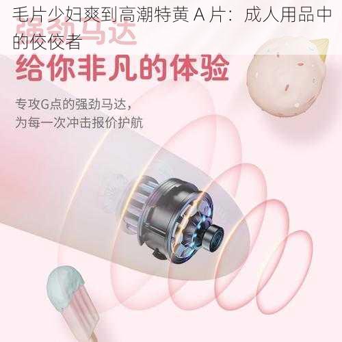 毛片少妇爽到高潮特黄 A 片:成人用品中的佼佼者