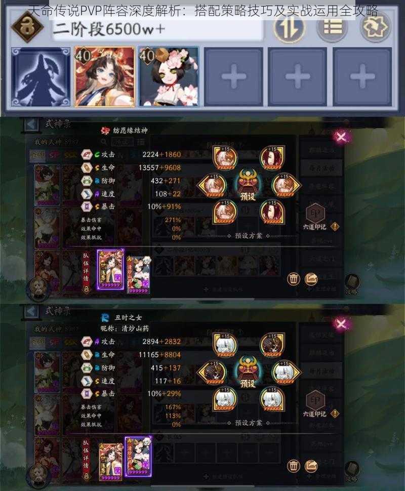 天命传说PVP阵容深度解析:搭配策略技巧及实战运用全攻略