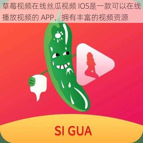 草莓视频在线丝瓜视频 IOS是一款可以在线播放视频的 APP,拥有丰富的视频资源