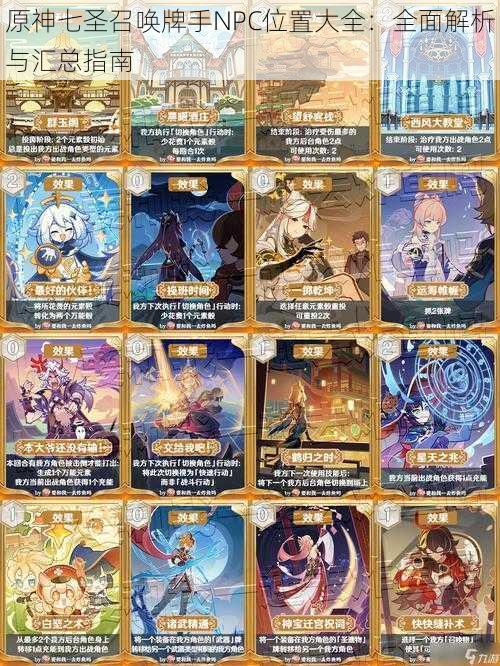 原神七圣召唤牌手NPC位置大全:全面解析与汇总指南