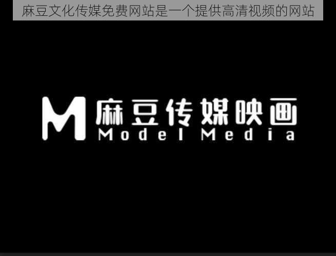 麻豆文化传媒免费网站是一个提供高清视频的网站