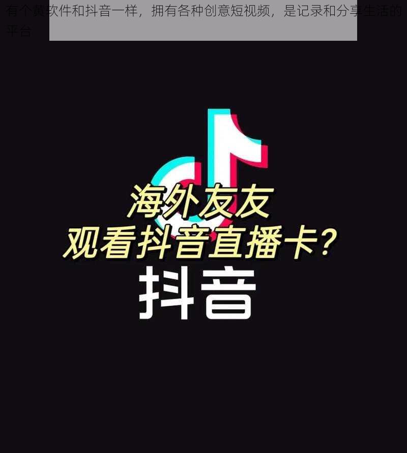 有个黄软件和抖音一样,拥有各种创意短视频,是记录和分享生活的平台