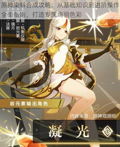 原神染料合成攻略:从基础知识到进阶操作全面指南,打造专属绚丽色彩