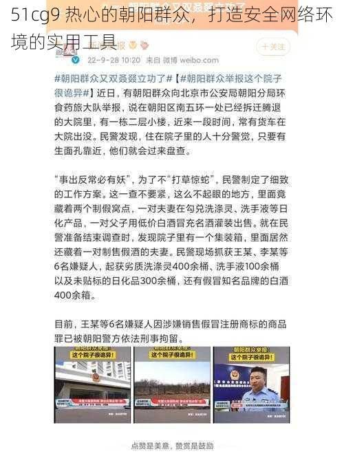 51cg9 热心的朝阳群众,打造安全网络环境的实用工具