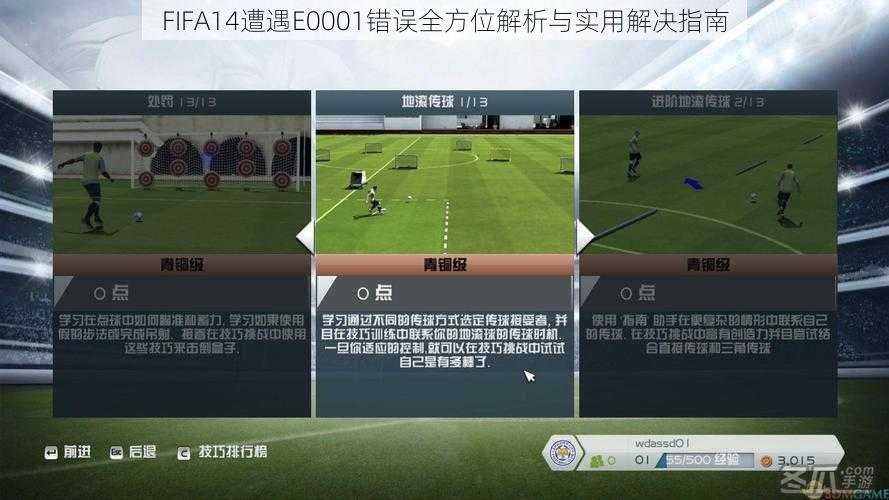 FIFA14遭遇E0001错误全方位解析与实用解决指南