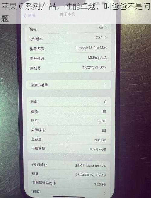 苹果 C 系列产品,性能卓越,叫爸爸不是问题