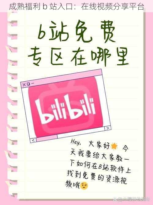成熟福利 b 站入口:在线视频分享平台