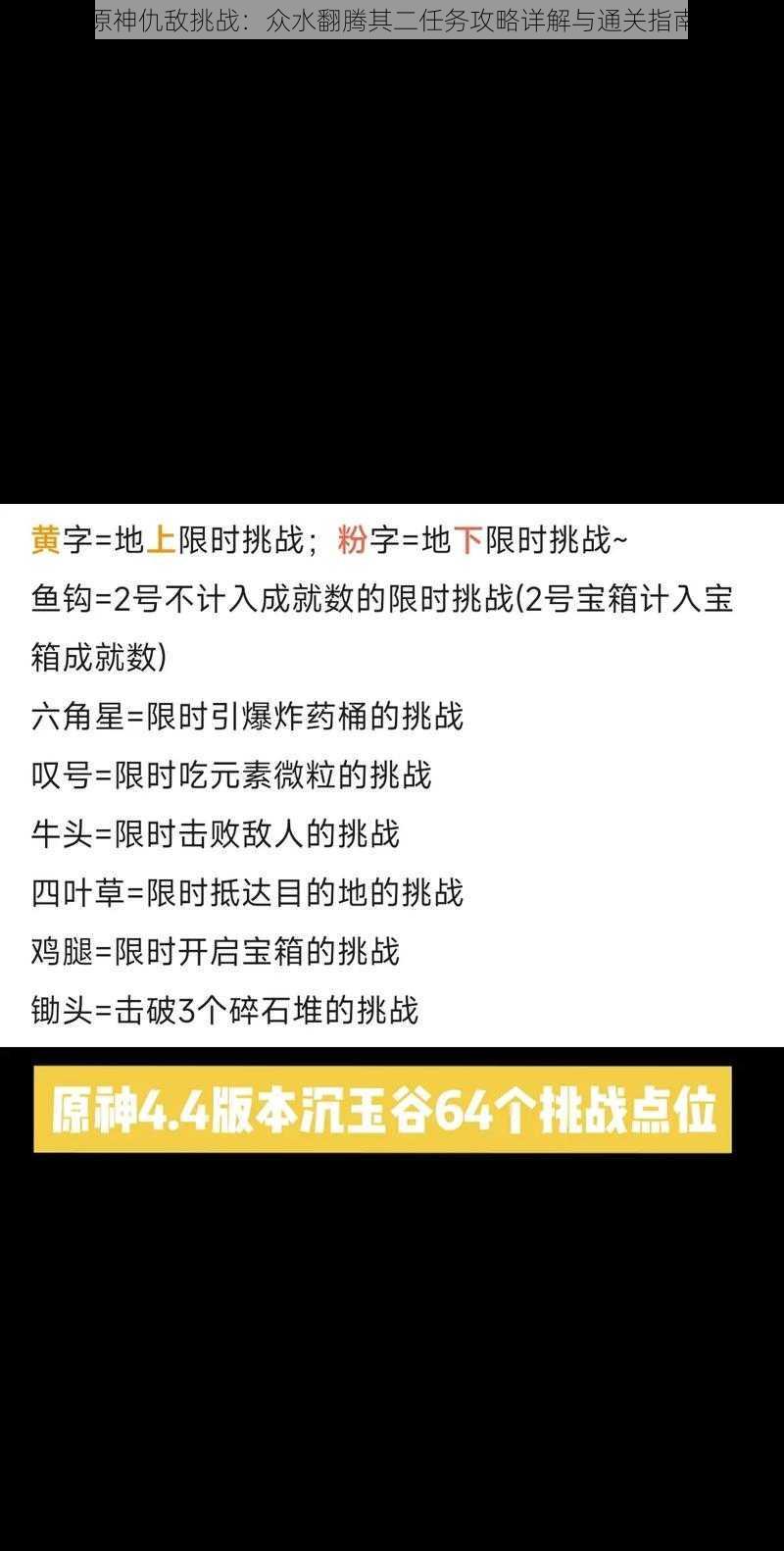 原神仇敌挑战:众水翻腾其二任务攻略详解与通关指南