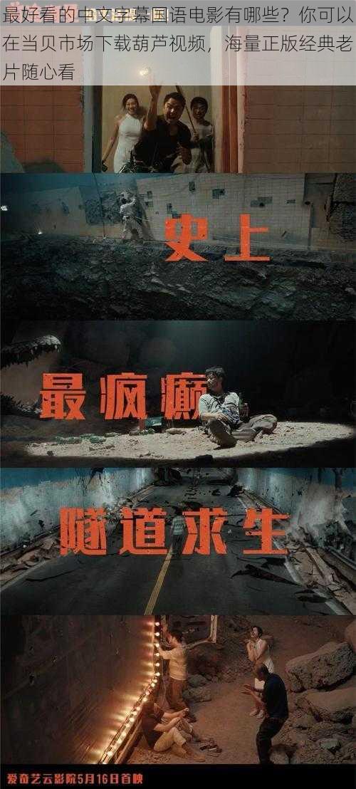最好看的中文字幕国语电影有哪些?你可以在当贝市场下载葫芦视频,海量正版经典老片随心看