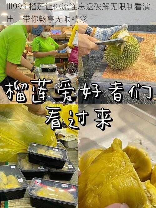 lll999 榴莲让你流连忘返破解无限制看演出,带你畅享无限精彩