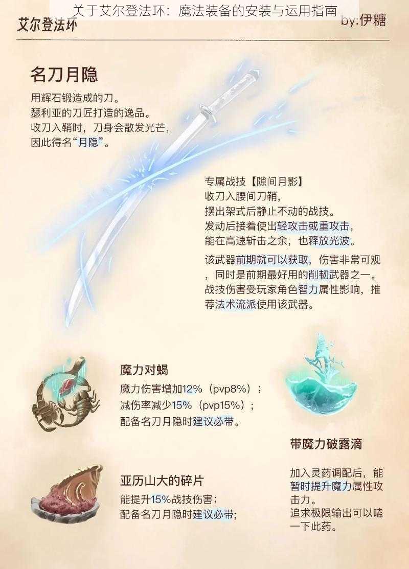 关于艾尔登法环:魔法装备的安装与运用指南