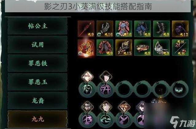 影之刃3小葵满级技能搭配指南
