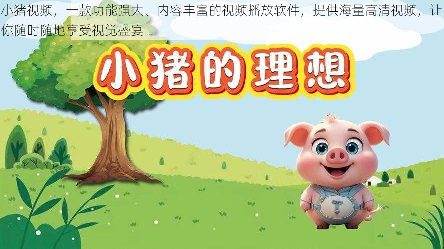 小猪视频,一款功能强大、内容丰富的视频播放软件,提供海量高清视频,让你随时随地享受视觉盛宴