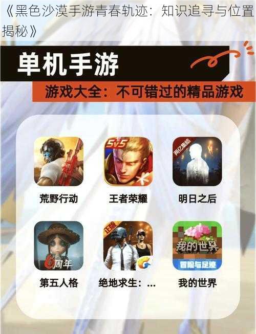 《黑色沙漠手游青春轨迹:知识追寻与位置揭秘》