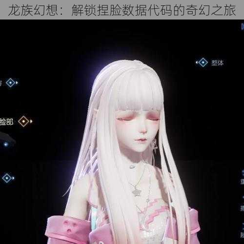 龙族幻想:解锁捏脸数据代码的奇幻之旅