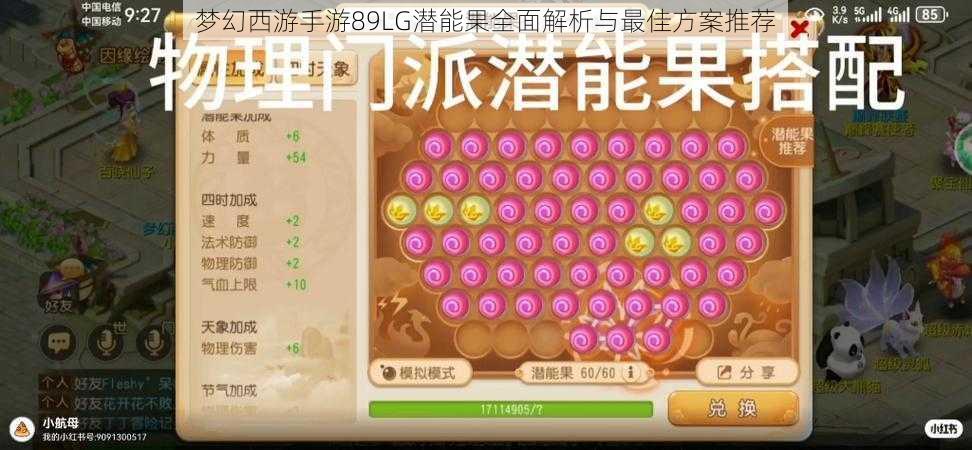 梦幻西游手游89LG潜能果全面解析与最佳方案推荐