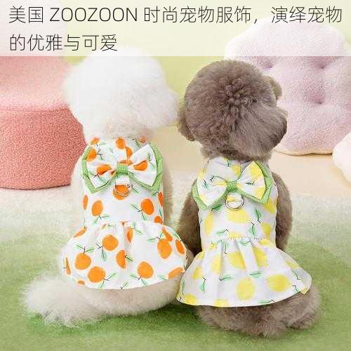 美国 ZOOZOON 时尚宠物服饰,演绎宠物的优雅与可爱