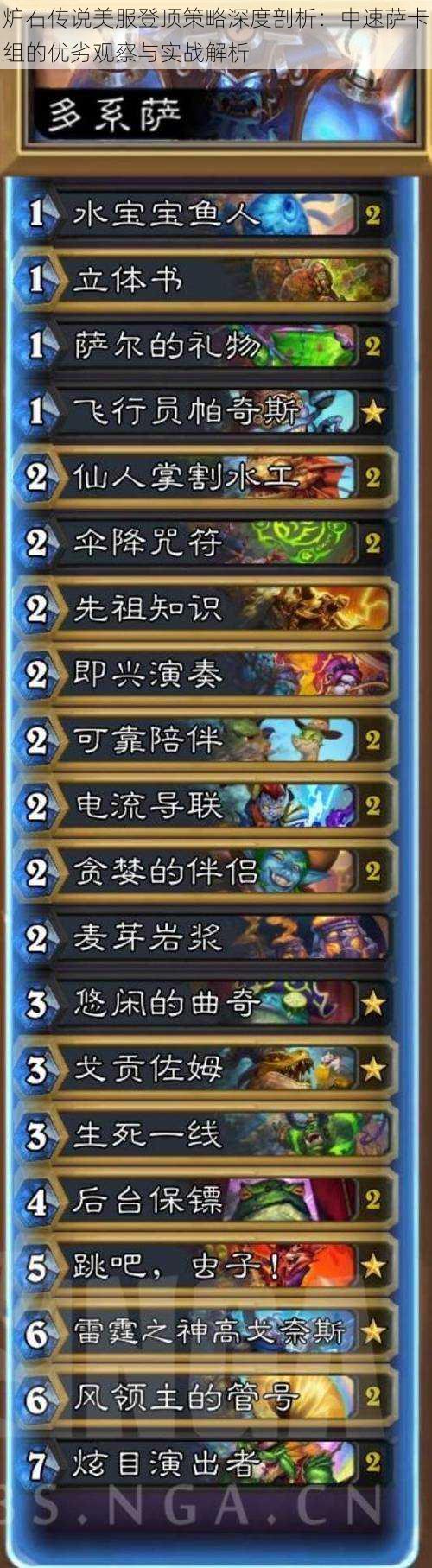 炉石传说美服登顶策略深度剖析:中速萨卡组的优劣观察与实战解析