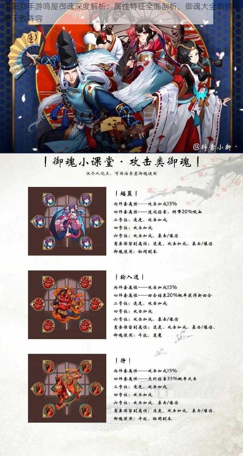 阴阳师手游鸣屋御魂深度解析:属性特征全面剖析,御魂大全助你攻略无敌阵容