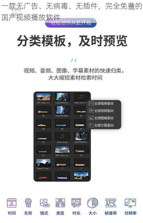 一款无广告、无病毒、无插件,完全免费的国产视频播放软件