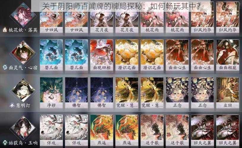 关于阴阳师百闻牌的牌局探秘:如何畅玩其中?