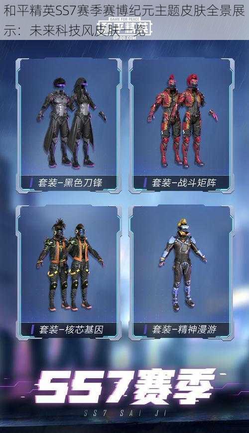 和平精英SS7赛季赛博纪元主题皮肤全景展示:未来科技风皮肤一览