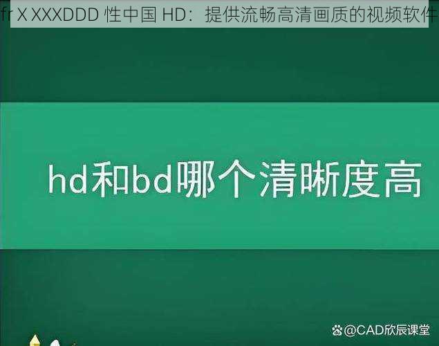 frⅩXXXDDD 性中国 HD:提供流畅高清画质的视频软件