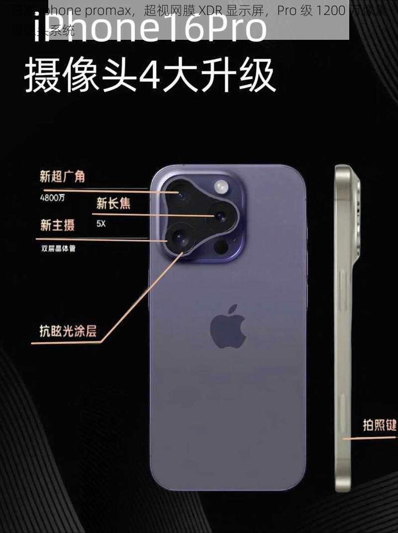 日本 iphone promax,超视网膜 XDR 显示屏,Pro 级 1200 万像素摄像头系统