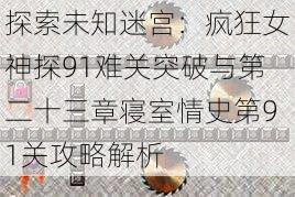 探索未知迷宫:疯狂女神探91难关突破与第二十三章寝室情史第91关攻略解析