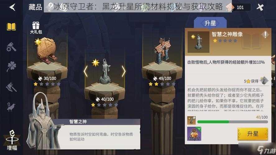 冰原守卫者:黑龙升星所需材料揭秘与获取攻略