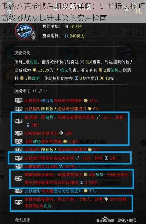 鬼谷八荒枪修后期攻略详解:进阶玩法技巧高级挑战及提升建议的实用指南