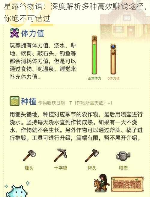 星露谷物语:深度解析多种高效赚钱途径,你绝不可错过