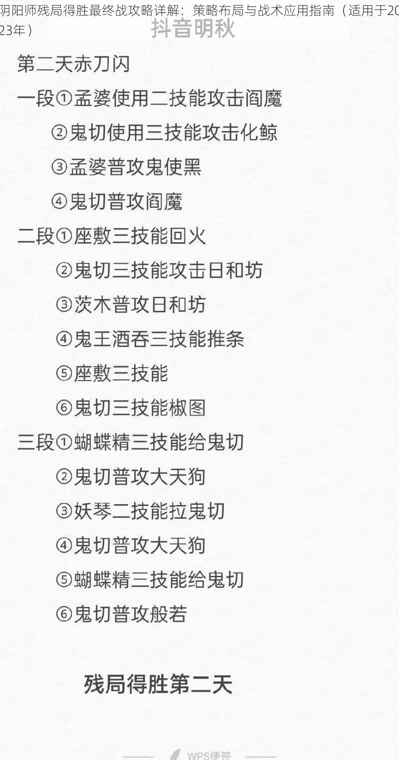阴阳师残局得胜最终战攻略详解:策略布局与战术应用指南(适用于2023年)