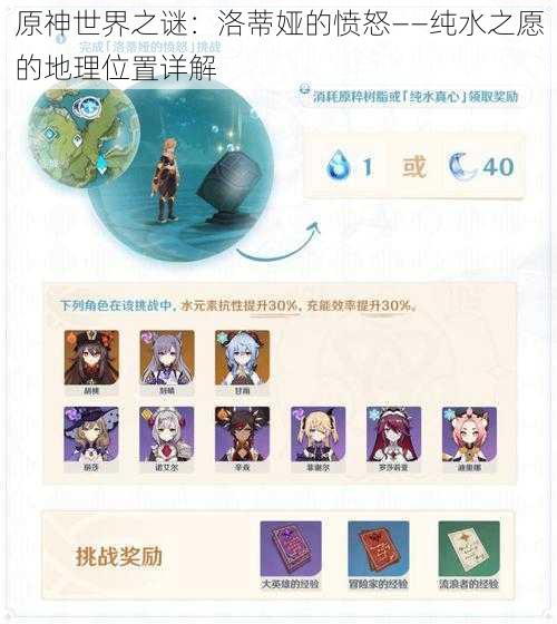 原神世界之谜:洛蒂娅的愤怒——纯水之愿的地理位置详解