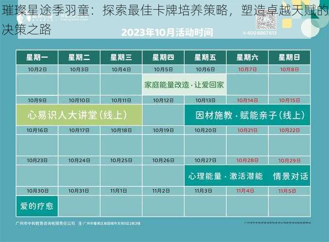 璀璨星途季羽童:探索最佳卡牌培养策略,塑造卓越天赋的决策之路