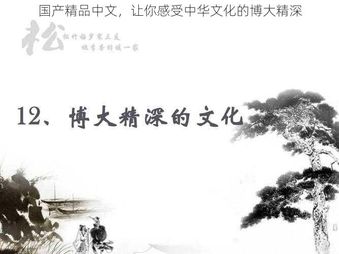 国产精品中文,让你感受中华文化的博大精深