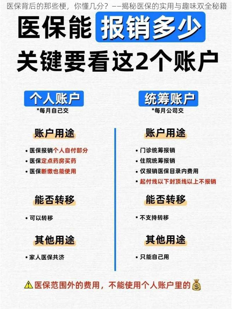 医保背后的那些梗,你懂几分?——揭秘医保的实用与趣味双全秘籍