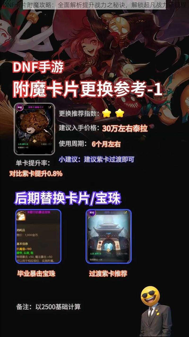 DNF卡片附魔攻略:全面解析提升战力之秘诀,解锁超凡战力新征程