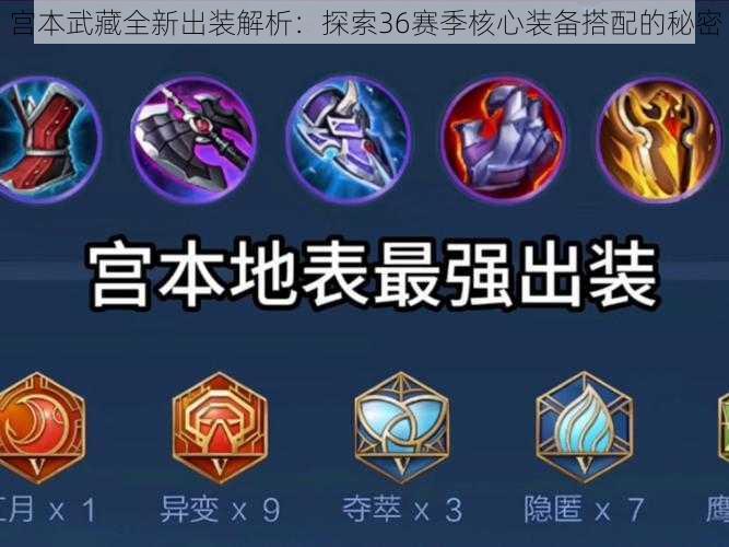 宫本武藏全新出装解析:探索36赛季核心装备搭配的秘密