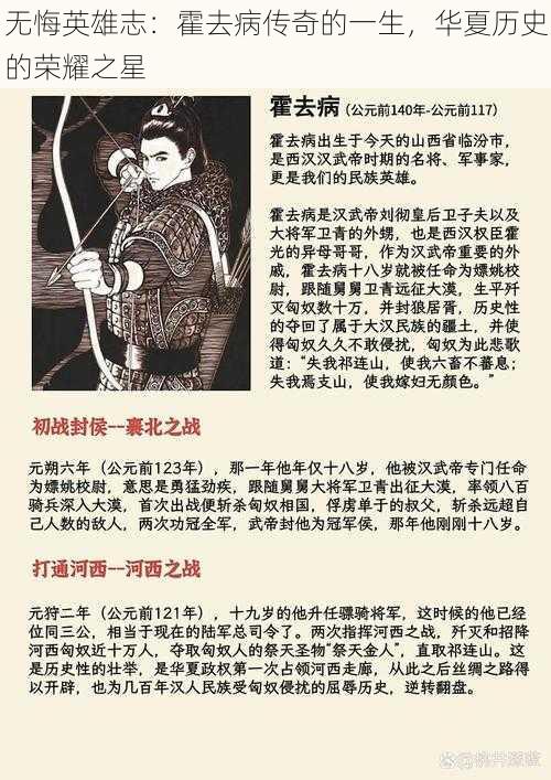 无悔英雄志:霍去病传奇的一生,华夏历史的荣耀之星