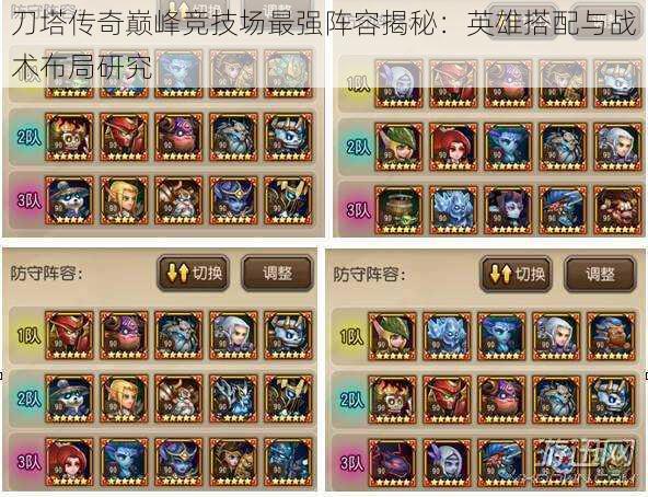 刀塔传奇巅峰竞技场最强阵容揭秘:英雄搭配与战术布局研究