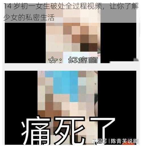 14 岁初一女生破处全过程视频,让你了解少女的私密生活